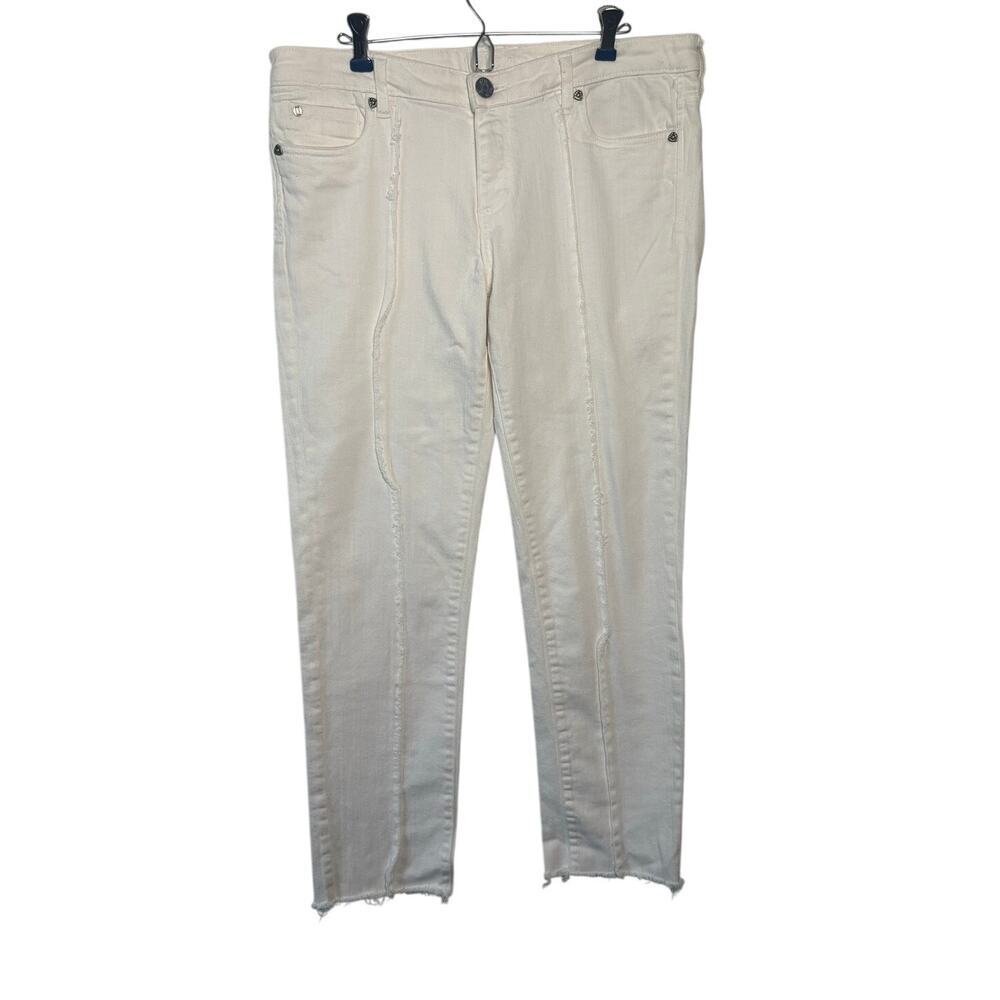 KUT from the Kloth Katy Boyfriend White Jeans